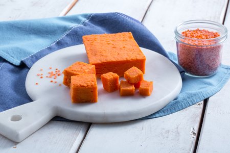 Red lentil lentil tofu