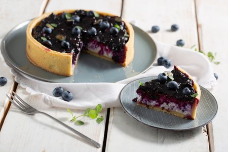 Ricotta and Blueberry Tart