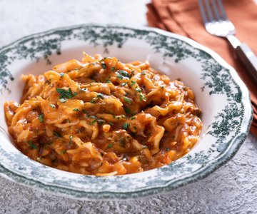 Trofie with Cod Sauce