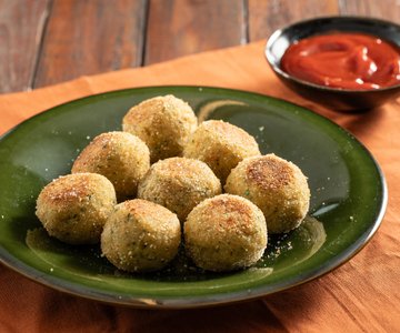 Bread patties in a pan