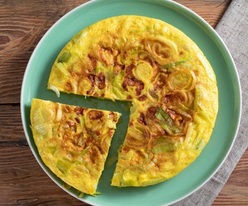 Leek Omelette