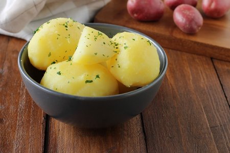 Boiled potatoes