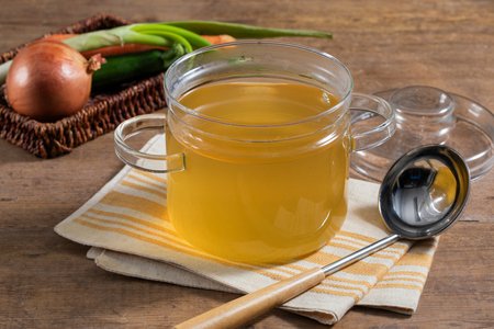 Vegetable stock in the microwave