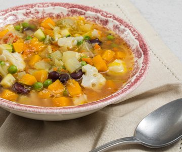 Microwave Vegetable Minestrone
