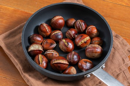 Chestnuts in the pan