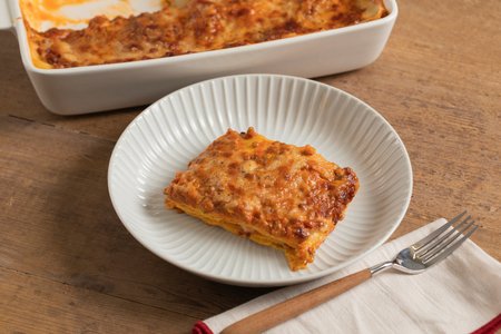 Lasagna with Lentil Ragù