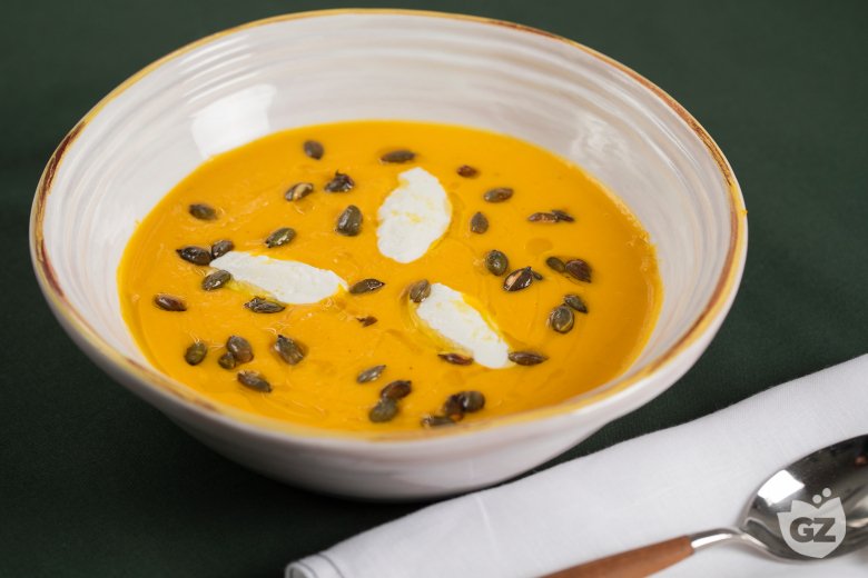 Pumpkin and Goat Cheese Velouté