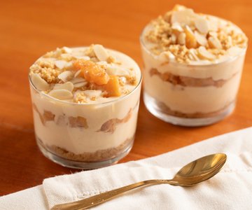 Persimmon cheesecake cups