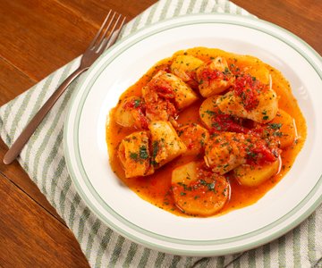 Stewed Cod with Potatoes