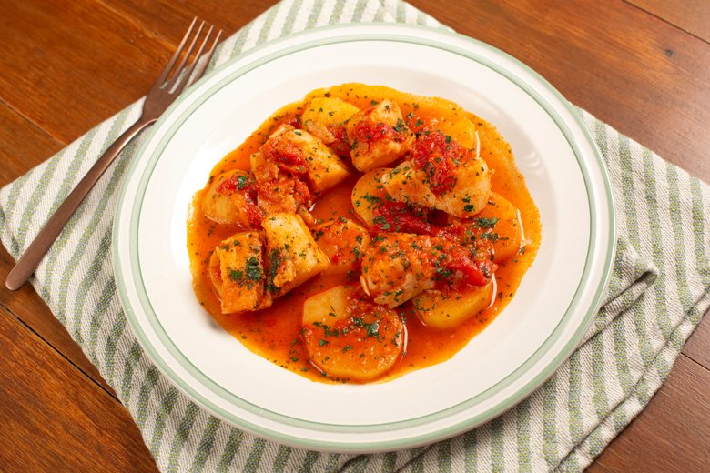 Stewed Cod with Potatoes