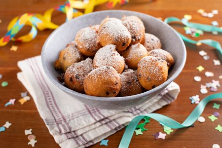 Ricotta and orange fritters with chocolate chips