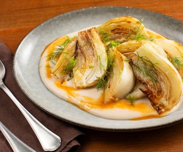 Braised Fennel on Cannellini Bean Cream