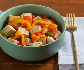 Tofu with peppers