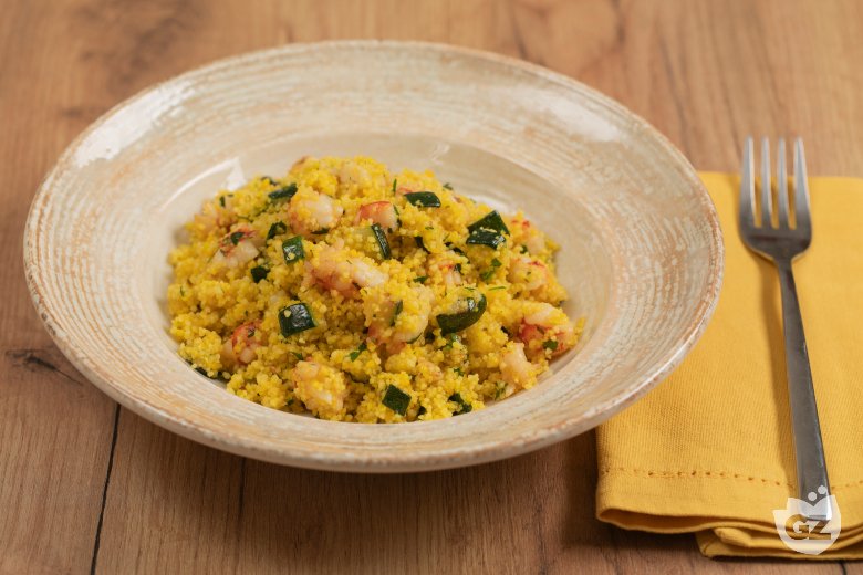 Couscous with Zucchini and Shrimp
