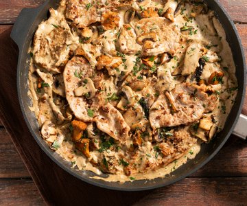 Creamy Mushroom Scaloppine