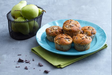 Chocolate and Pear Muffins