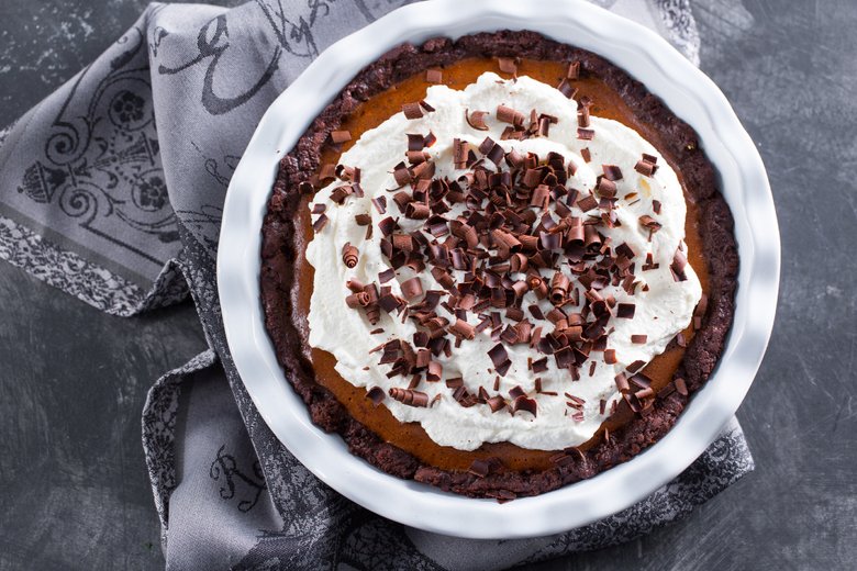 Delicious Cake with Chocolate Mousse