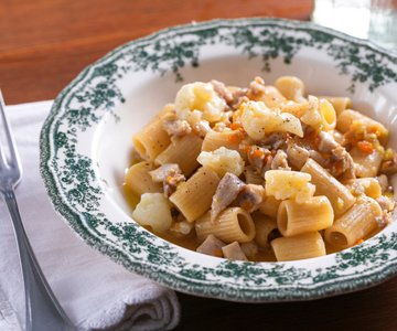 Pasta with Rabbit and Cauliflower Ragù