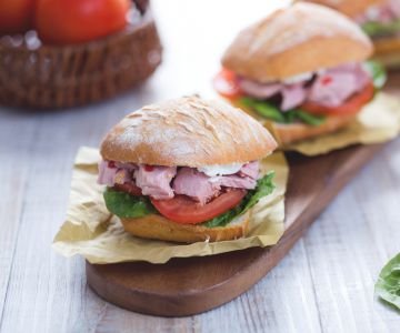 Spicy Sandwich with Tuna, Goat Cheese, and Olive Pesto