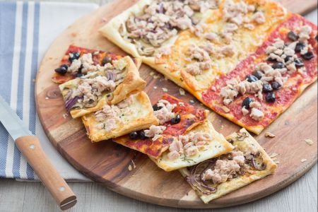 Multi-flavor Tuna Puff Pastry