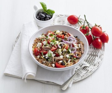Greek-Style Farro Salad