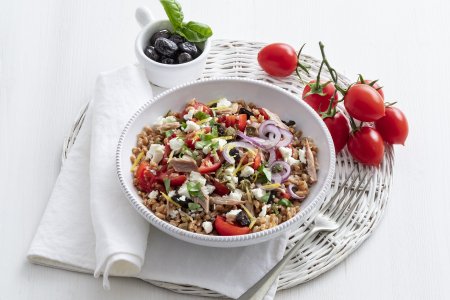 Greek-Style Farro Salad