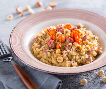 Risotto with Carrots and Sausage