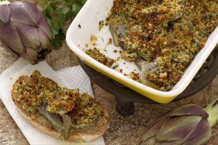 Gratinated Artichokes