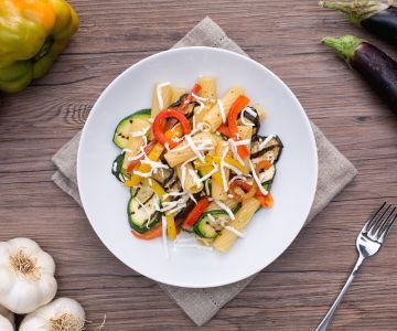 Pasta with Grilled Vegetables