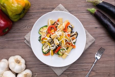 Pasta with Grilled Vegetables