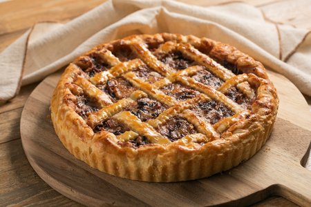 Savory Radicchio and Gorgonzola Tart