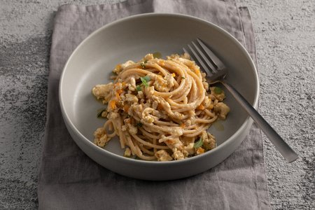 Spaghetti with Chicken Ragù