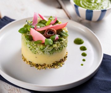 Potato and Broccoli Cake