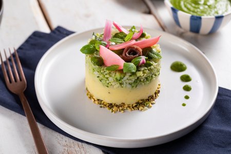 Potato and Broccoli Cake