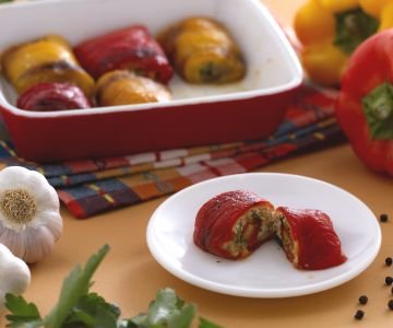 Baked Bell Pepper Rolls