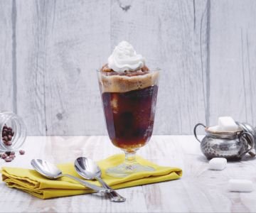 Coffee Granita with Whipped Cream