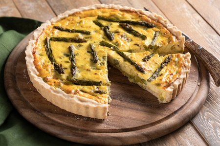 Savory Pie with Ricotta and Asparagus