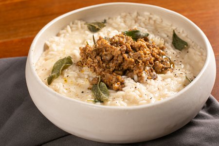 Risotto with Backyard Ragù