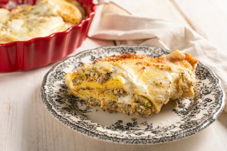 Stuffed Crepes with Ricotta, Broccoli, and Sausage