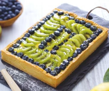 Kiwi and Blueberry Tart