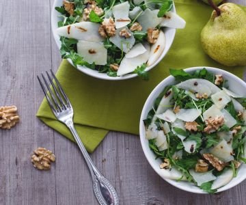 Arugula, Pear, Parmesan and Walnut Salad