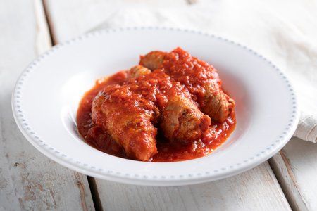 Roman-style veal rolls