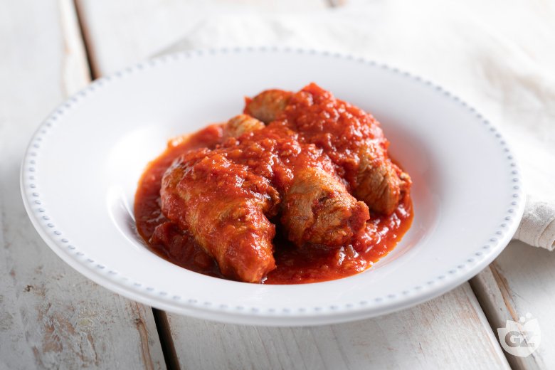 Roman-style veal rolls