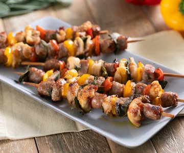 Air fryer meat skewers