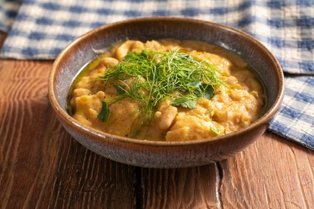 Creamy Cannellini Bean Soup with Maltagliati