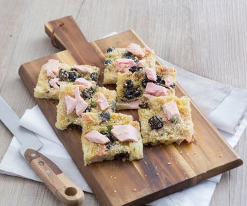 Potato, Olive and Tuna Schiacciata