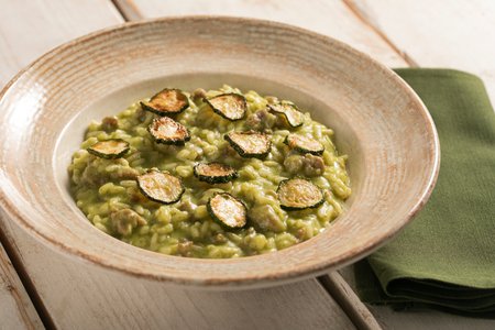 Zucchini and Sausage Risotto