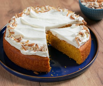 Carrot cake with cream cheese frosting