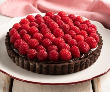 Chocolate and Raspberry Tart