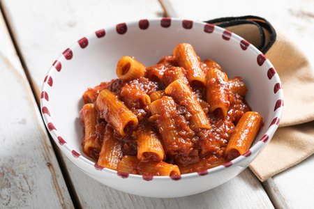 Pasta with eggplant ragù